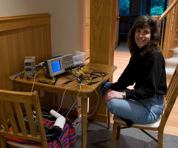 testing with the oscilloscope