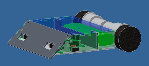 3-D render of chassis design